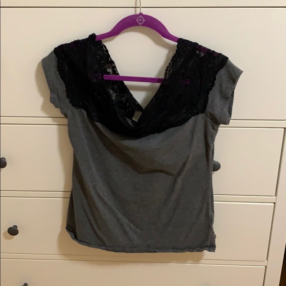 H&M off the shoulder Lace Top